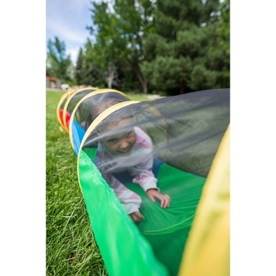 Colorful Half Mesh Play Tunnel for Toddlers