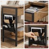 VASAGLE Side Table End Table with USB Ports and Outlets, Nightstand with Charging Station - 4 of 4