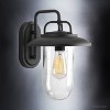 Urban Ambiance Luxury Modern Farmhouse Farmhouse Outdoor Wall Light,  14-3/8" x 10",  Black Finish, UHP1142 - 3 of 4