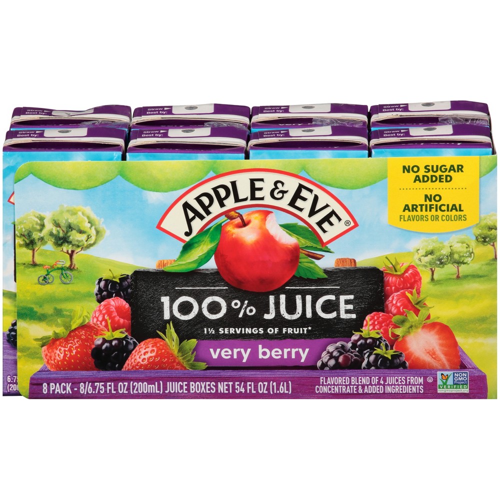 UPC 076301845077 product image for Apple & Eve 100% Juice Berry - 8pk/200mL Boxes | upcitemdb.com
