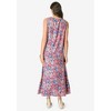 Roaman's Women's Plus Size Lace-Paneled Acid Wash Dress - 3 of 4