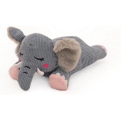 ZippyPaws Snooziez with Shhhqueaker - Elephant Dog Toy with Silent Squeakers, Quiet Puppy Toys for Boy and Girl Dogs, Smal...