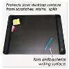 Artistic Executive Desk Pad with Leather-Like Side Panels 24 x 19 Black 413841 - 2 of 4
