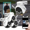 AI POWERED 4K Everwatch PTZ 360° Wi-Fi Plug-in Power Security Camera, 3 Pack - 2 of 4