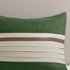 Gulches 7 PC Pieced Faux Suede Comforter Set Green King - 4 of 4