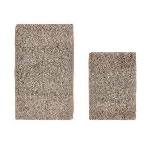 Granada 2 Piece Bath Rug Set 100% Premium Cotton Tufted Non-Slip Backing Bathmats for Bathroom, Super Soft Absorbent, Machine Washable - 1 of 4