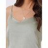 Cheibear Women's Satin Cami Silky Strap Top Lounge Pajama Camisole