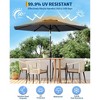 Patio Umbrella 10ft, Table Umbrella Outdoor Patio UV Protection with Crank Lift & Push Button Tilt, 8 Sturdy Ribs for Yard, Deck, Pool - 4 of 4
