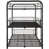 NicBex Triple Full Bunk Bed with Full Length Guardrail,Loft Bed with 2 Built-in Ladders,Modern Bunk Beds,Noise Reduced Bunk Beds for Bedroom - 3 of 4
