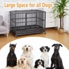 48IN Heavy Duty Dog Crate,Large Dog Crate with Wheels Sturdy Locks,High Anxiety Indestructible Cage,Double Door and Removable Tray,for All Large Pets - 2 of 4