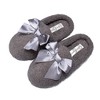 Jessica Simpson Girl's Slip-On Faux Shearling Clog Slippers with Satin Bow - 3 of 4