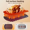 ZAFRO 7-Temp Food Warming Mat, 250W Low Energy Consumption (104°F-212°F), 6H Timer & Child Lock, Ultra-Thin Roll-Up Buffet Hot Plate,Blue - 4 of 4