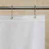 White Clawfoot Tub Shower Curtain Liner 180x65 Inch Wrap Around with 6 Bottom Magnets for Freestanding Tub - 3 of 4