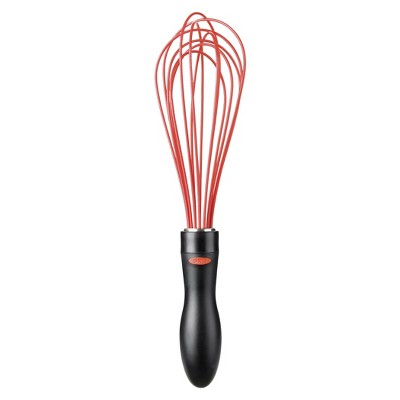 OXO Silicone Whisk - Black/Red