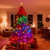 6FT Silver Pre-Lit Christmas Tree, 800 Branch Tips, 300 LED Lights, 11Modes, Hinged Full Design with Metal Stand, Perfect Indoor&Outdoor Holiday Decor - 3 of 4
