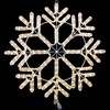 Novelty Lights Christmas LED Snowflake Sculpture, Warm White, Made With LED Rope Light - 2 of 2