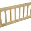 Sapphtopaz Bed Frame with Wood Headboard Guardrails, Wood House-Shaped Floor Bed with Fence, Bedroom Furniture - 2 of 4