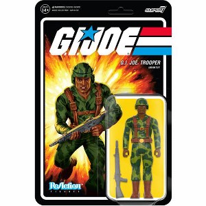 Super7 - G.I. Joe Reaction Wave 4 - Trooper Clean Shaven (Brown) - 1 of 3