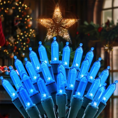 Joyfy 100-count LED Christmas String Lights Outdoor Indoor, Christmas Trees Lights with 26FT Green Wire, Christmas Decorative Lights for Holiday