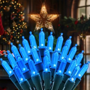 Joyfy 100-count LED Christmas String Lights Outdoor Indoor, Christmas Trees Lights with 26FT Green Wire, Christmas Decorative Lights for Holiday - 1 of 4
