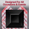 Smarty Had A Party Black Square Plastic Wedding Set - 30 Sets - 2 of 4