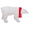 Northlight LED Lighted Tinsel Polar Bear Outdoor Christmas Decoration - 32" - Warm White Lights - 4 of 4