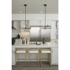 Progress Lighting Pivot 6-Light LED Modern Chandelier, Satin White Frosted Lens, Matte Black Steel, Canopy Included - 2 of 4