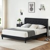 WhizMax Queen Platform Bed Frame with Adjustable Upholstered Headboard, Upholstered Mattress Foundation, No Box Spring Needed, Gray - 3 of 4