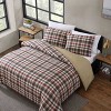 Eddie Bauer Astoria Plaid 100% Microfiber Duvet Set Red - 3 of 4