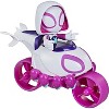 Marvel Spidey and His Amazing Friends Ghost-Spider Action Figure with Copter-Cycle Vehicle, 4-Inch Poseable Toy for Kids Ages 3 and Up - 2 of 4