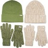 Nicole Miller Hat and Glove Set For Women, Pack Of 2 Winter Beanie Hats Soft & Warm Gloves Sets - 3 of 4