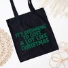 City Creek Prints Cost Like Christmas Canvas Tote Bag - 15x16 - Black - 2 of 2