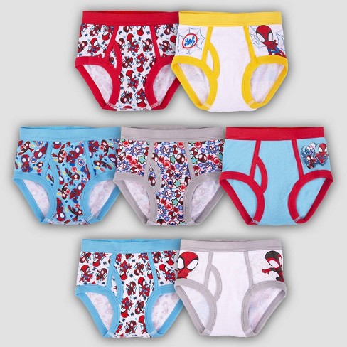 Toddler Boys Marvel Spider man 7pk Underwear Target