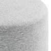 Modway Callum Large 23 in. Round Woven Heathered Fabric Upholstered Ottoman - 3 of 4
