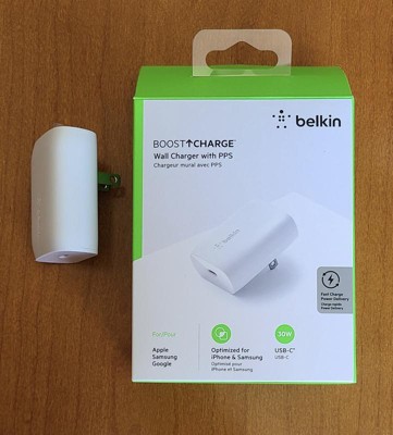 Belkin Boostcharge (20w) Dual Usb-c With (40w) Stand Alone Wall Charger :  Target