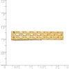 Black Bow Jewelry 14K Yellow Gold Basketweave Tie Bar, 8 x 50mm - 3 of 4