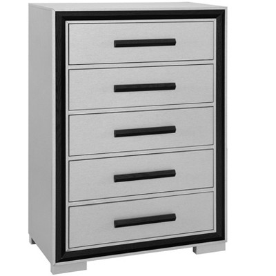 NicBex Dresser for Bedroom,Chest of Drawers with Metal Handle Design,Modern Freestanding Dresser,Storage Dressers for Bedroom