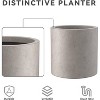 Rosemead Home & Garden Inc. 16" Dia Round Modern Concrete Outdoor Planter Pot Weathered - 2 of 3