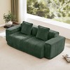 Okak Modern Modular Sectional Sofa Loveseat with Deep Seat & Pillows,Sofa Velvet Fabric Futon Couch for Living Room,Apartments - 2 of 4