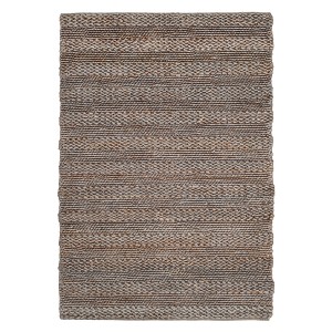 Beige Solid Woven Accent Rug 4