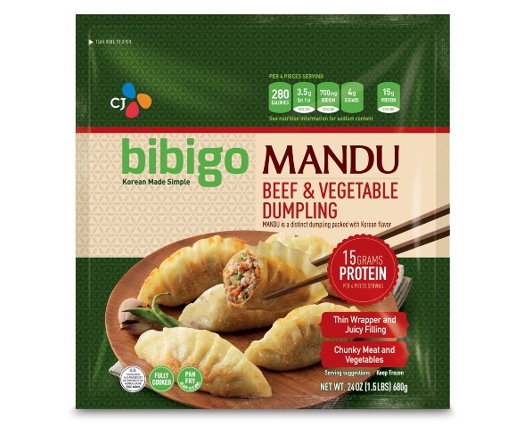 Bibigo Mandu Beef Vegetable Frozen Dumplings 24oz Buy Online In Egypt At Desertcart