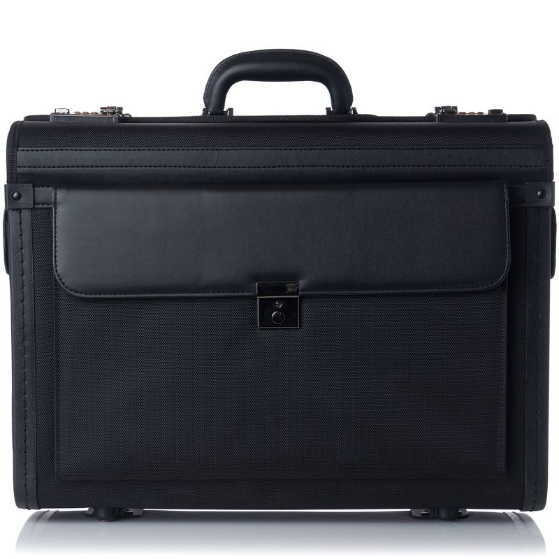 Alpine Swiss Rolling 17" Laptop Briefcase on Wheels Attache Lawyers Case Legal Size, 4 of 7