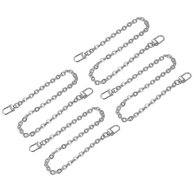 Unique Bargains Iron Flat Handbag DIY Accessories Purse Chain Straps 4 Pcs