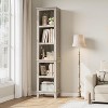 Garvee 5-Tier Narrow Bookcase, 71.3'' Tall Wooden Bookshelves for Home Office, Living Room, Bedroom(Grey) - 2 of 4