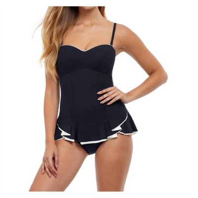 Women's Belle Curve Bandeau Strapless Swim Dress - Profile By Gottex