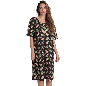 Just Love Short Sleeve Nightgown Sleep Dress for Women 4365-10717-XL - 1 of 3