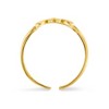 Black Bow Jewelry Butterfly Toe Ring in 14 Karat Yellow Gold - 3 of 4