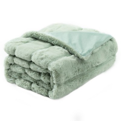 Cozy Bliss Plush Faux Fur Blanket, Ultra Soft Throw