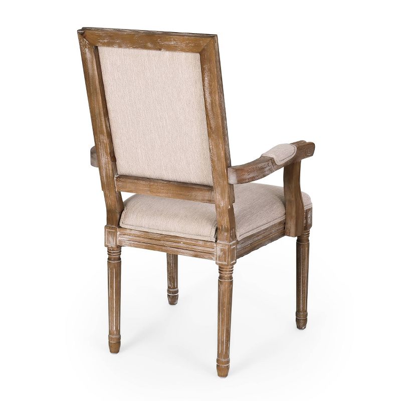Set of 2 Maria French Country Wood Upholstered Dining Chairs - Christopher Knight Home, 5 of 13