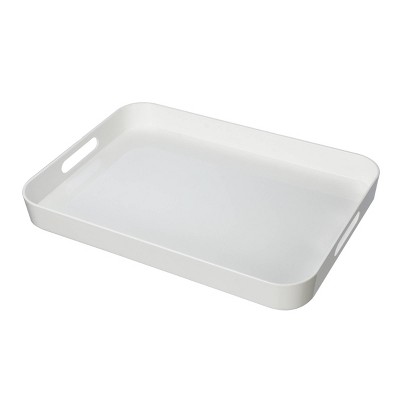 Felli Acrylic Serving Tray 19" x 13.6" - White